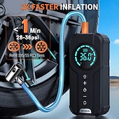 preiswerte Aufblasbare Pumpe-Auto Multifunktions-Luftkompressor Starthilfe Luftpumpe praktischer Reifenfüller tragbarer Batteriestarter