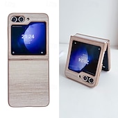 Недорогие Чехлы для Samsung-телефон Кейс для Назначение SSamsung Galaxy Z-флип 7 Z-флип 6 Z Flip 5 Z Flip 4 Z Flip 3 Кейс на заднюю панель Защита от удара Ретро ТПУ Кожа PU