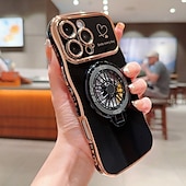 Недорогие Чехлы для iPhone-телефон Кейс для Назначение iPhone 16 Про Макс Плюс Айфон 15 Про Макс Плюс iPhone 14 13 12 11 Pro Max Plus Кейс на заднюю панель со стендом Защита от удара Ретро ТПУ ПК
