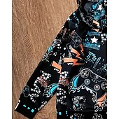 billiga Pojkens 3D Sporter &amp; Spel-Pojkar 3D Grafisk Spel Huvtröja Långärmad Vår Höst Mode Streetwear Barn 4-12 år Huva Utomhus Ledigt Dagligen Normal