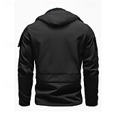 preiswerte Fleece &amp; 3 in 1 Jacken-Herren Softshelljacke Wanderjacke Winter Draussen Farbblock Winddicht Wasserabweisend Windjacke Reisen Schwarz Armeegrün Grau
