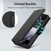 お買い得  サムスン用ケース-電話 ケース 用途 Zフォールド6 Z Fold 5 Z Fold 4 Z Fold 3 バックカバー スタンド付き リストストラップ付き カード挿入口 レトロ風 TPU PUレザー