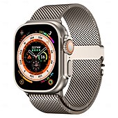 cheap Apple Watch Bands-Sport Band Milanese Loop Compatible with Apple Watch band 38mm 40mm 41mm 42mm 44mm 45mm 49mm Metal Clasp Stainless Steel Strap Replacement Wristband for iwatch Ultra 2 Series 9 8 7 SE 6 5 4 3 2 1