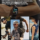 preiswerte Intelligente Armbänder-696 LC88 Smartwatch 2.01 Zoll Smart-Armband Bluetooth Schrittzähler Anruferinnerung Schlaf-Tracker Kompatibel mit Android iOS Herren Freisprechanlage IP 67 40mm Uhrengehäuse