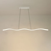 economico Luci a sospensione-100 cm Design Singolo Lampada a sospensione Metallo Gel di Silice Moderno Stile Nordico 110-120V 220-240V