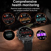 Χαμηλού Κόστους Smartwatch-νέο αθλητικό smartwatch bluetooth 1,85 ιντσών για άνδρες γυναίκες ενσωματωμένο έξυπνο φωνητικό βοηθό bluetooth κλήση παρακολούθησης συνολικής υγείας