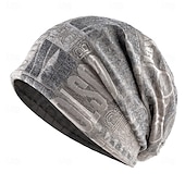 voordelige Muts-Voor heren Uniseks Muts Beanies 骷髅头毛线帽 Zwart Blauw Polyesteri Knus Alledaagse kleding Uitgaan Met Patroon