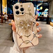 お買い得  iPhone用ケース-電話 ケース 用途 iPhone 16 Pro Max プラス iPhone 15 プロマックスプラス iPhone 14 Pro Max iPhone 14 Pro Max Plus バックカバー スタンド付き リストストラップ付き 耐衝撃 レトロ風 TPU PC