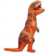 お買い得  カップルのハロウィンコスチューム-恐竜 カーニバルコスチューム コスプレ衣装 面白いコスチューム インフレータブルコスチューム 子供用 成人 フリーサイズ 面白いコスチューム ハロウィーン カーニバル マスカレード 簡単なカーニバルコスチューム
