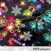 billiga Christmas Light Outfit-Jul Herr Pepparkakor män Pikétröjor Zip Polo Långärmad Polotröjor Krage Ledigt Festkvällskläder Vardag Dragkedja Vår Höst vinter Regnbåge