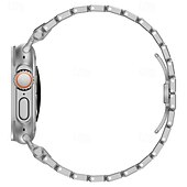 olcso Apple óraszíjak-Solo Loop Kompatibilis valamivel Apple Watch óraszíj 42mm 44mm 45mm 49mm Fém kapocs Állítható Rozsdamentes acél Csere óraszíj mert iwatch Ultra 2 Series 9 8 7 SE 6 5 4 3 2 1