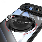 お買い得  その他のスマホケース-電話 ケース 用途 ピクセル9プロ ピクセル9プロXL ピクセル9 バックカバー スタンド付き 耐衝撃 レトロ風 TPU PC PUレザー