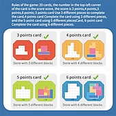 ieftine Papetărie-3d desktop creativ joc puzzle din lemn pentru copii tangram jucării matematice blocuri de construcție table joc cu formă de culoare jucării educaționale timpurii