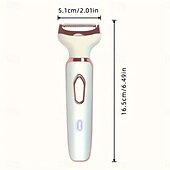 economico Rasatura e depilazione-Rasoio elettrico senza fili 4 in 1, set di rifinitura portatile ricaricabile, rasoio indolore per tutto il corpo, set di rasatura per sopracciglia, naso, viso, bikini, gambe e ascelle