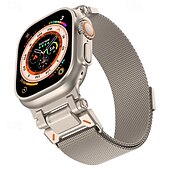 olcso Apple óraszíjak-Solo Loop Kompatibilis valamivel Apple Watch óraszíj 42mm 44mm 45mm 49mm Fém kapocs Állítható Rozsdamentes acél Csere óraszíj mert iwatch Ultra 2 Series 9 8 7 SE 6 5 4 3 2 1