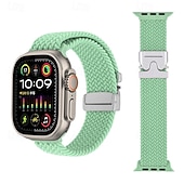 cheap Apple Watch Bands-Sport Band Compatible with Apple Watch band 38mm 40mm 41mm 42mm 44mm 45mm 49mm Braided Adjustable Fabric Strap Replacement Wristband for iwatch Ultra 2 Series 9 8 7 SE 6 5 4 3 2 1