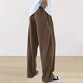 abordables Pierna Recta-Hombre Pantalones de Deporte Pantalones deportivos Pantalones Pantalones de Pana Pantalones deportivos de pierna recta Correa Bolsillo Cintura elástica Plano Comodidad Diario Deporte Moda Casual