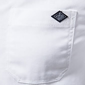 baratos Camisas masculinas de negócios-Homens Saia Camisa casual Tecido Casamento Ao ar livre Azul Manga Longa Aberto para a Lateral Inverno Primavera &amp; Outono Roupa Bolsos