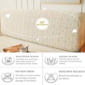 abordables Accesorios de ropa de cama-Fundas para cabecera de cama Funda para cabecera de cama elástica Funda/funda elástica para cabecera, tela de terciopelo suave estampada, funda protectora para la espalda, todo incluido, lavable para