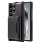 お買い得  サムスン用ケース-電話 ケース 用途 S24 Ultra S24 Plus S24 S23 S23 Ultra S23 Plus S22 S22 プラス ウルトラ S25ウルトラ バックカバー スタンド付き 取り外し可 磁石バックル レトロ風 TPU PUレザー
