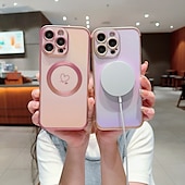 お買い得  iPhone用ケース-電話 ケース 用途 iPhone 16 Pro Max プラス iPhone 15 プロマックスプラス iPhone 14 13 12 Pro Max Plus iPhone 14 Pro Max iPhone 13 12 Pro Max バックカバー 磁石バックル ワイヤレス充電をサポート 耐衝撃 レトロ風 TPU 仕上げ