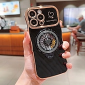 Недорогие Чехлы для iPhone-телефон Кейс для Назначение iPhone 16 Про Макс Плюс Айфон 15 Про Макс Плюс iPhone 14 13 12 11 Pro Max Plus Кейс на заднюю панель со стендом Защита от удара Ретро ТПУ ПК