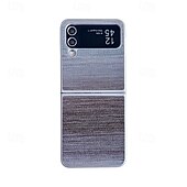 Недорогие Чехлы для Samsung-телефон Кейс для Назначение SSamsung Galaxy Z-флип 7 Z-флип 6 Z Flip 5 Z Flip 4 Z Flip 3 Кейс на заднюю панель Защита от удара Ретро ТПУ Кожа PU