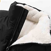abordables Manteaux &amp; vestes-Homme Doudoune Veste matelassée Poche Polyester Doublure Polaire Usage quotidien Rendez-vous Vacances Normal Mode Décontractées Confortable Chaud Automne hiver Couleur unie / unie Noir Vert Kaki
