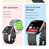 preiswerte Intelligente Armbänder-696 LC88 Smartwatch 2.01 Zoll Smart-Armband Bluetooth Schrittzähler Anruferinnerung Schlaf-Tracker Kompatibel mit Android iOS Herren Freisprechanlage IP 67 40mm Uhrengehäuse