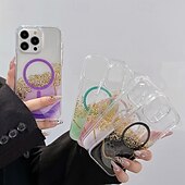 cheap iPhone Cases-Phone Case For iPhone 16 Pro Max Plus iPhone 16 iPhone 16 Pro iPhone 15 Pro Max Plus iPhone 15 iPhone 14 Pro Max iPhone 13 12 11 Pro Max Back Cover Magnetic Support Wireless Charging Bling Glitter