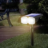 levne Venkovní reflektory-solární bodová světla měnící barvu, vodotěsné osvětlení krajiny ip65 venkovní zahradní světla s automatickým zapínáním/vypínáním pro výzdobu chodníků a terasy
