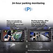 voordelige Auto DVR&#039;s-dual iens driving recorder auto usb monitoring high-definition reverse image verborgen recorder