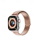 olcso Apple óraszíjak-Solo Loop Kompatibilis valamivel Apple Watch óraszíj 38mm 40mm 41mm 42mm 44mm 45mm 49mm Mágneses kapocs Fém kapocs Állítható Rozsdamentes acél Csere óraszíj mert iwatch Ultra 2 Series 9 8 7 SE 6 5 4