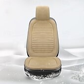 baratos Capas para bancos de automóveis-almofada de assento de carro aquecimento vibrador carro casa escritório lombar pescoço universal auto capa de assento dianteiro protetor aquecer no inverno