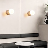cheap Indoor Wall Lights-Japanese Wabi-sabi Style Wall Sconces Wall Lamps with Milky Glass Shade  Stone Wall Lights