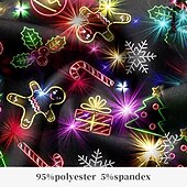 economico Abito da scena natalizia-pantaloni stampati da uomo con scena natalizia, fiocco di neve, pan di zenzero, brutti, casual, tasca con cerniera, vita media, festa, abbigliamento quotidiano, vacanza, estate, primavera, autunno,