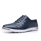 baratos Ténis para Homem-tênis masculino casual acolchoado - azul marinho, design com cadarço, confortável e leve, perfeito para uso diário