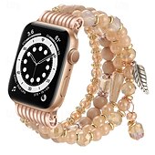 baratos Pulseiras de Apple Watch-Pulseira Esportiva Compatível com Pulseira Apple Watch 38mm 40mm 41mm 42mm 44mm 45mm 49mm Com Miçangas Ajustável Respirável Contas pulseira de substituição para iwatch Ultra 2 Series 9 8 7 SE 6 5 4 3