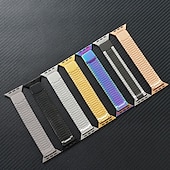 olcso Apple óraszíjak-Solo Loop Kompatibilis valamivel Apple Watch óraszíj 38mm 40mm 41mm 42mm 44mm 45mm 49mm Mágneses kapocs Fém kapocs Állítható Rozsdamentes acél Csere óraszíj mert iwatch Ultra 2 Series 9 8 7 SE 6 5 4