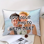 economico Regali personalizzati-Copripiumino lombare personalizzato aggiungi la tua immagine miglior regalo di laurea design fotografico personalizzato copripiumino cuscino alla moda casual 1pc