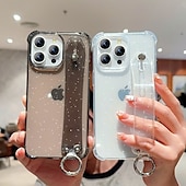 levne Pouzdra pro iPhone-telefon Carcasă Pro iPhone 16 Pro Max Plus iPhone 15 Pro Max Plus iPhone 14 13 12 11 Pro Max Plus iPhone 13 12 11 Pro Max Zadní kryt s poutkem na zápěstí Nárazuvzdorné Retro Pokování