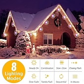 baratos Luzes solares de corda-4 luzes de fogos de artifício solares, luzes de caminho solares 360 leds com controle remoto 8 modos, luzes externas à prova d&#039;água para jardim, quintal, pátio, passarela, decorações de natal e