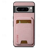 זול תיק טלפון אחר-טלפון מגן עבור Pixel 9 Pro Pixel 9 Pro XL Pixel 8 Pro Pixel 8 פיקסל 9 Pixel 7 Pixel 7 Pro Pixel 6 Pixel 6 Pro מארז כרטיס ארנק עם מעמד חריץ לכרטיס עמיד בזעזועים רטרו TPU PC עור PU