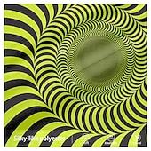 cheap 3D T shirts-Men&#039;s Optical Illusion T Shirt Long Sleeve T shirt 3D Print Crew Neck Shirt Daily Designer Street Casual Yellow Pink Blue Summer Spring Fall Clothing Apparel S M L XL XXL XXXL