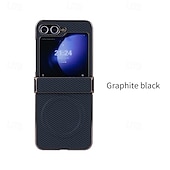 halpa Samsung-kotelot-puhelin Etui Käyttötarkoitus Z-kääntö 7 Z Flip 6 Z Flip 5 Z Flip 4 Z Flip 3 Takakuori Magneetti Tukee langatonta latausta Iskunkestävä Retro Hiilikuitu Pinnoitus