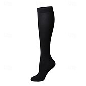 abordables Chaussettes pour la course-Yoga Socks 3 Pairs Men's Women's Compression Socks Anti-Slip Breathable Sweat wicking Comfortable Gym Workout Basketball Football / Soccer Running Jogging Sports Solid Colored Fashion Polyester