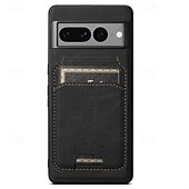 זול תיק טלפון אחר-טלפון מגן עבור Pixel 9 Pro Pixel 9 Pro XL Pixel 8 Pro Pixel 8 Pixel 7 Pixel 7 Pro Pixel 6 Pixel 6 Pro כיסוי אחורי עם מעמד ניתן לניתוק מגנטי רטרו TPU PC עור PU