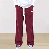 abordables Pierna Recta-Hombre Pantalones de Deporte Pantalones deportivos Pantalones Pantalones de Pana Pantalones deportivos de pierna recta Correa Bolsillo Cintura elástica Plano Comodidad Diario Deporte Moda Casual