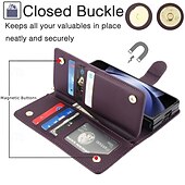 economico Cover Samsung-telefono Custodia Per Piegatura a Z 7 Z Fold 6 Z Fold 5 Z Fold 4 Z Fold 3 Copertura Posteriore con Supporto Con Cinturino da Polso Slot per Carte Retrò TPU Pelle PU