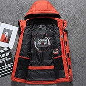 economico Piumini-Per uomo Giacca con cappuccio Giacca in pile da escursione Inverno All&#039;aperto Antivento Caldo Morbido Comodo Giacche in pile Cerniera intera Campeggio / Escursionismo / Speleologia Viaggi Sport